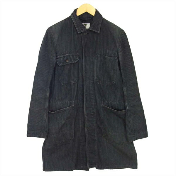 Engineered Garments エンジニアードガーメンツ ピンストライプ コットン US メカニック コート ブラック系 XS【中古】