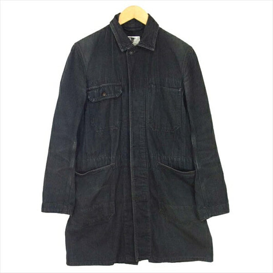 Engineered Garments エンジニアードガーメンツ ピンストライプ コットン US メカニック コート ブラック系 XS【中古】
