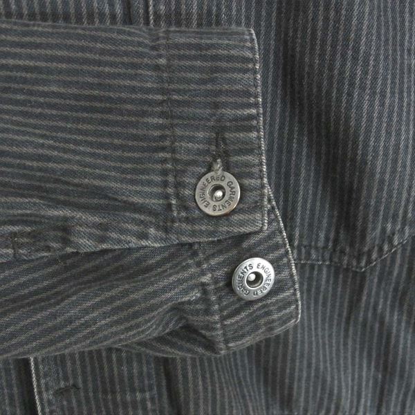 Engineered Garments エンジニアードガーメンツ ピンストライプ コットン US メカニック コート ブラック系 XS【中古】