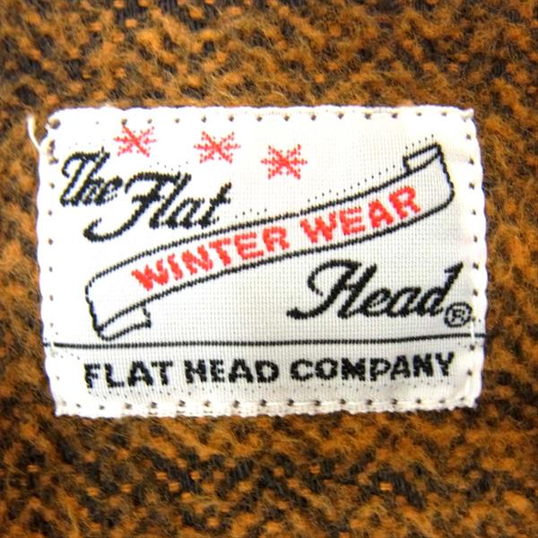 フラットヘッド THE FLAT HEAD コットン チェック ネルシャツ 長袖シャツ ブラウン系 36 【即決】 ブラウン系 36【中古】