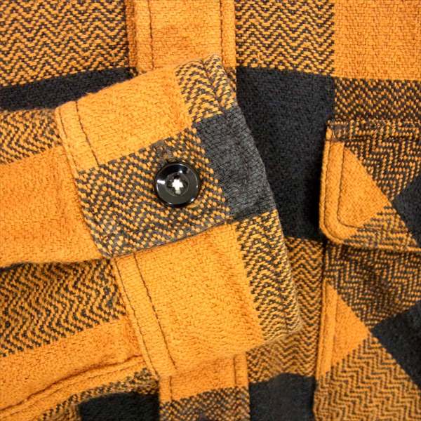 フラットヘッド THE FLAT HEAD コットン チェック ネルシャツ 長袖シャツ ブラウン系 36 【即決】 ブラウン系 36【中古】