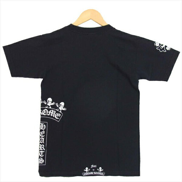 CHROME HEARTS クロムハーツ（原本無） FOTI スカル クロス プリント ポケット 半袖Tシャツ Tシャツ ブラック系 S【中古】