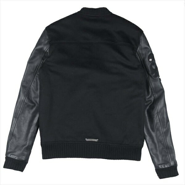 CHROME HEARTS クロムハーツ（原本無） クロスボタン レターマン スタジャン ジャケット ブラック系 S【中古】