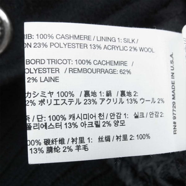 CHROME HEARTS クロムハーツ（原本無） クロスボタン レターマン スタジャン ジャケット ブラック系 S【中古】