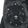 CHROME HEARTS クロムハーツ（原本無） クロスボタン レターマン スタジャン ジャケット ブラック系 S【中古】