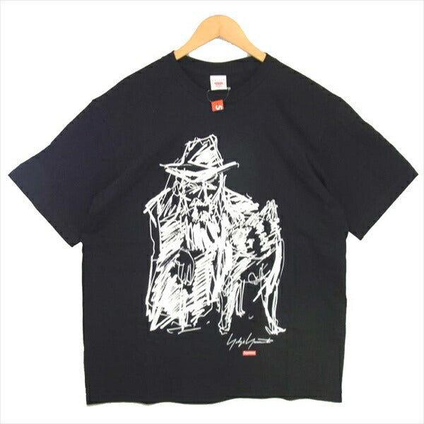 Supreme シュプリーム × ヨウジヤマモト Yohji Yamamoto 20AW Scribble Portrait Tee Tシャツ ブラック系【新古品】【未使用】【中古】