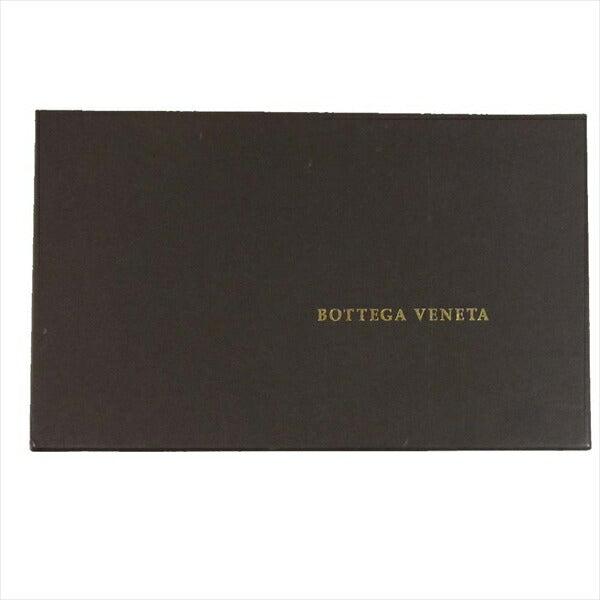 BOTTEGAVENETA ボッテガヴェネタ INTRECCIATO イントレチャート ラウンドジップ レザー 財布 二つ折り財布 ネイビー系【中古】