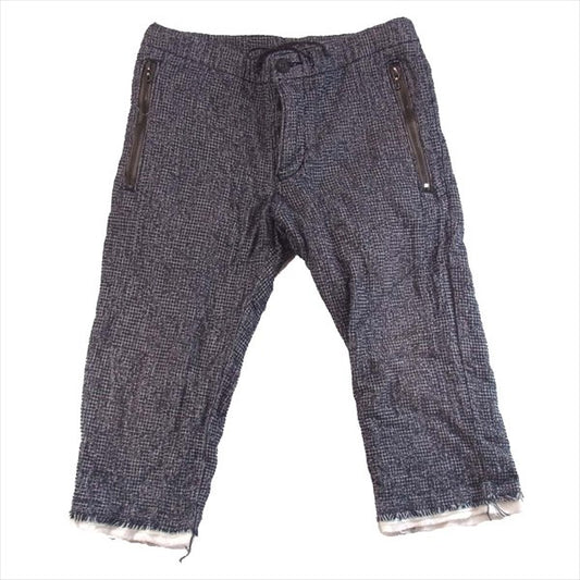 OURET オーレット メンズ カットオフ レイヤード パンツ ショートパンツ ネイビー系【中古】