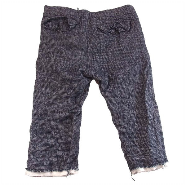 OURET オーレット メンズ カットオフ レイヤード パンツ ショートパンツ ネイビー系【中古】