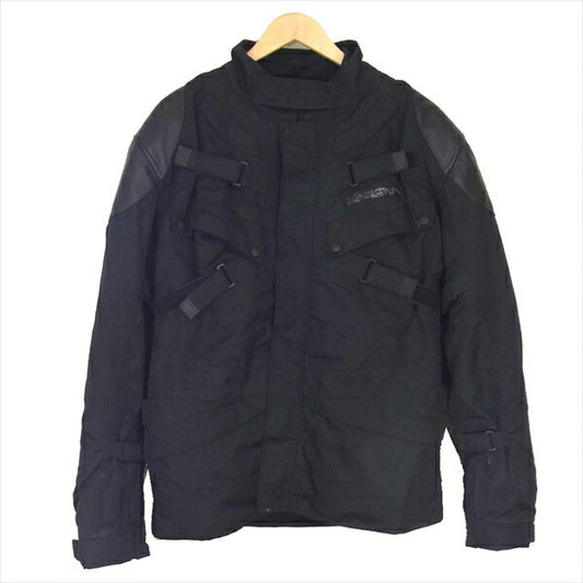 KADOYA カドヤ ライナー付き ファスナー 防寒 防水 ナイロン 無地 シンプル ジャケット ブラック系 4L【中古】