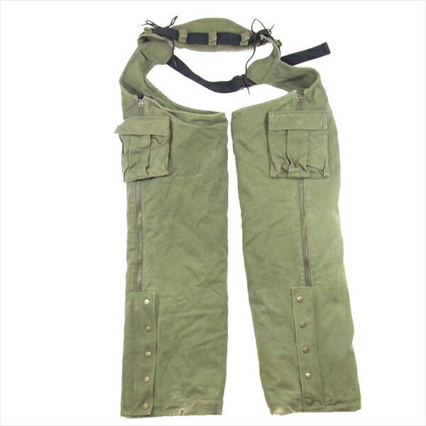 KADOYA カドヤ CW-CHAPS チャプス セパレート 帆布 コットン パンツ カーキ(オリーブグリーン)系 26【中古】