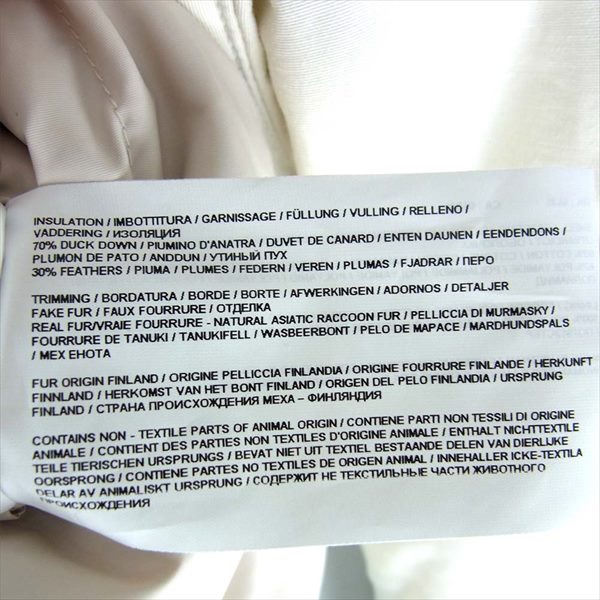 WOOLRICH ウールリッチ ARCTIC PARKA ファー付き アークティック レディース パーカー ホワイト系 S【新古品】【未使用】【中古】