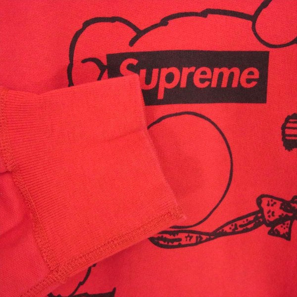 Supreme シュプリーム × アンダーカバー UNDERCOVER 15SS Bear Box Logo Crewneck Sweatshirt ベアー スウェット レッド系【中古】
