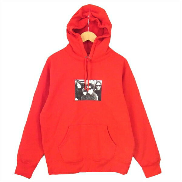 Supreme シュプリーム 19AW The Velvet Under ground Hooded Sweatshirt ヴェルベットアンダーグラウンド フーデッド スウェット パーカー レッド系【美品】【中古】