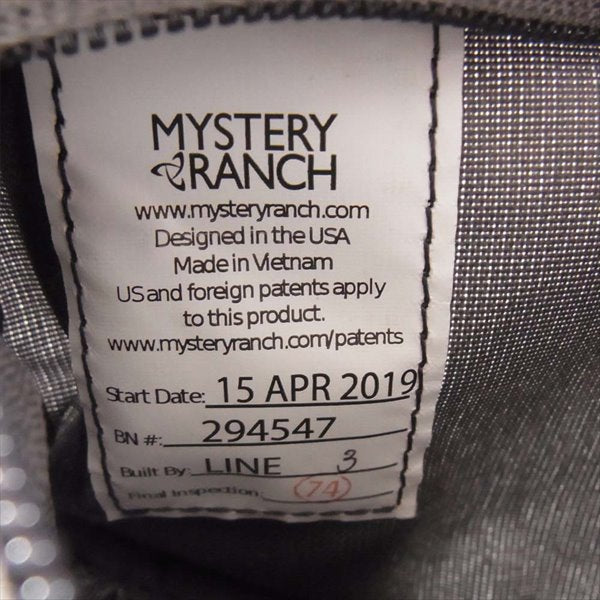 MYSTERY RANCH ミステリーランチ メンズ レディース ミニ ポーチ バッグ グレー系【美品】【中古】