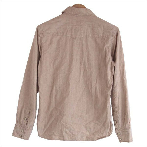 THE FLAT HEAD ザフラットヘッド 7004W シャンブレー ウエスタン シャツ 長袖シャツ ベージュ系【中古】