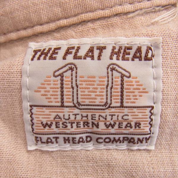THE FLAT HEAD ザフラットヘッド 7004W シャンブレー ウエスタン シャツ 長袖シャツ ベージュ系【中古】
