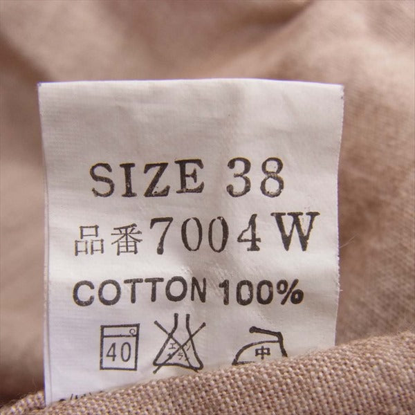 THE FLAT HEAD ザフラットヘッド 7004W シャンブレー ウエスタン シャツ 長袖シャツ ベージュ系【中古】