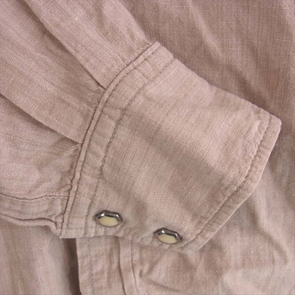 THE FLAT HEAD ザフラットヘッド 7004W シャンブレー ウエスタン シャツ 長袖シャツ ベージュ系【中古】