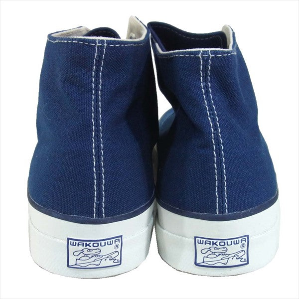 アナトミカ ワクワ WAKOUWA 540-501-0204260 WAK DECK HI ハイカット スニーカー ネイビー系 US8【新古品】【未使用】【中古】