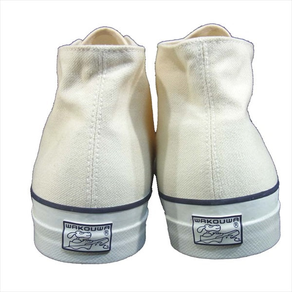アナトミカ ワクワ WAKOUWA 540-501-0205 WAK DECK SOLE ハイカット スニーカー オフホワイト系 US9【新古品】【未使用】【中古】