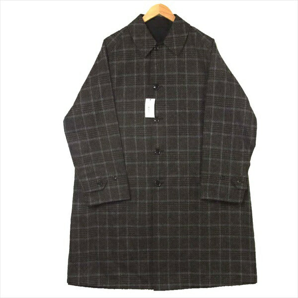 アナトミカ 20AW 530-522-02 SINGLE RAGLAN 2 S-P GABARDINE リバーシブル シングル ラグラン コート ブラック系 48【新古品】【未使用】【中古】