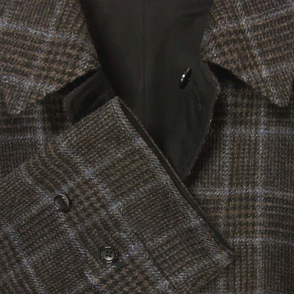 アナトミカ 20AW 530-522-02 SINGLE RAGLAN 2 S-P GABARDINE リバーシブル シングル ラグラン コート ブラック系 48【新古品】【未使用】【中古】