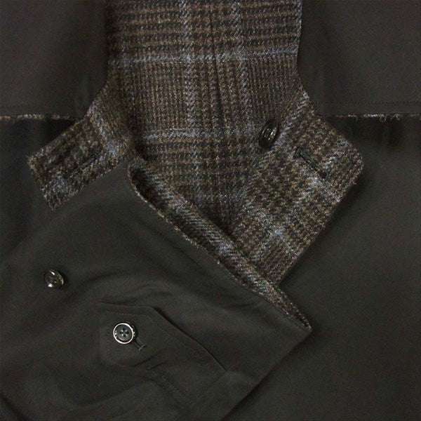 アナトミカ 20AW 530-522-02 SINGLE RAGLAN 2 S-P GABARDINE リバーシブル シングル ラグラン コート ブラック系 48【新古品】【未使用】【中古】