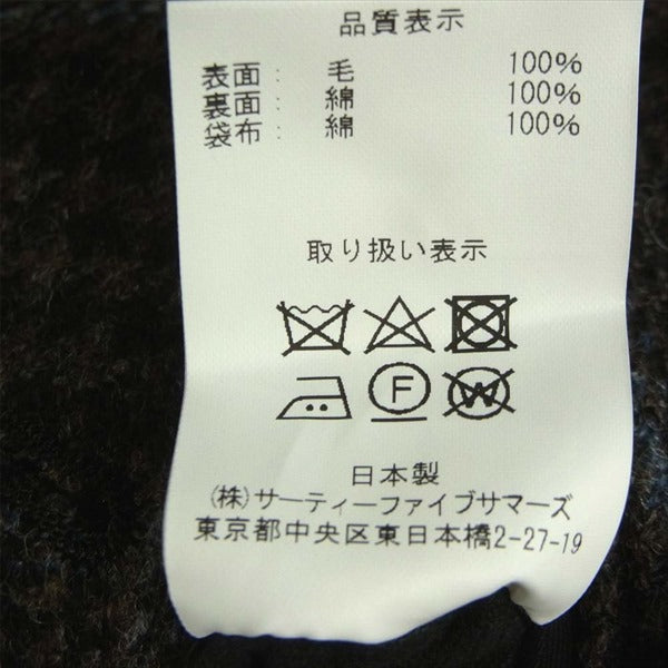 アナトミカ 20AW 530-522-02 SINGLE RAGLAN 2 S-P GABARDINE リバーシブル シングル ラグラン コート ブラック系 48【新古品】【未使用】【中古】