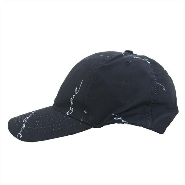 JOYRICH ジョイリッチ Script Repeat 6 Panel Cap 総柄 パネル レディース キャップ ブラック系 -【美品】【中古】
