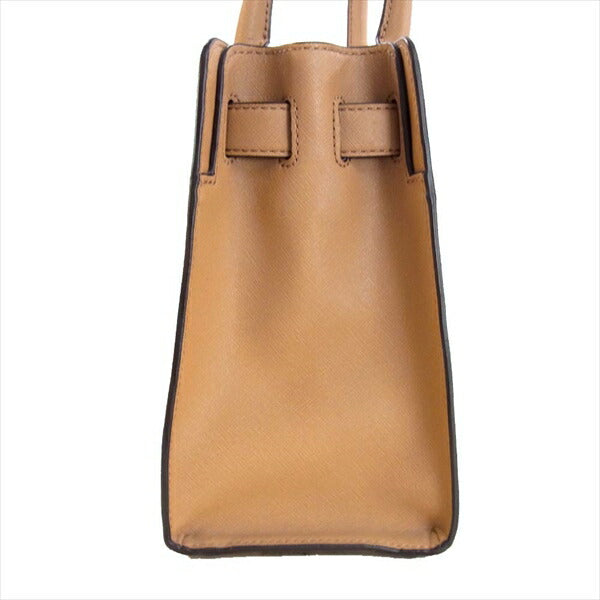 Michael Kors マイケルコース DILLON MD EW SATCHEL ディロン ミディアム サッチェル 2WAY レディース ハンドバッグ ライトブラウン系 -【中古】