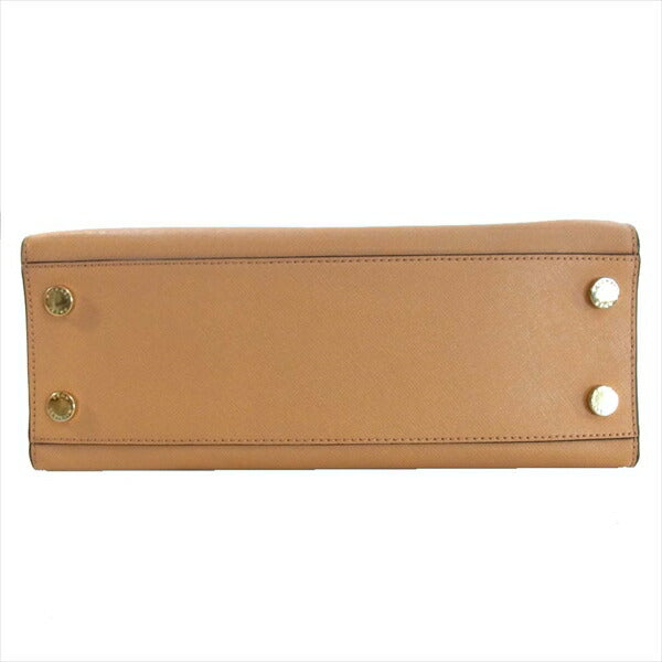 Michael Kors マイケルコース DILLON MD EW SATCHEL ディロン ミディアム サッチェル 2WAY レディース ハンドバッグ ライトブラウン系 -【中古】