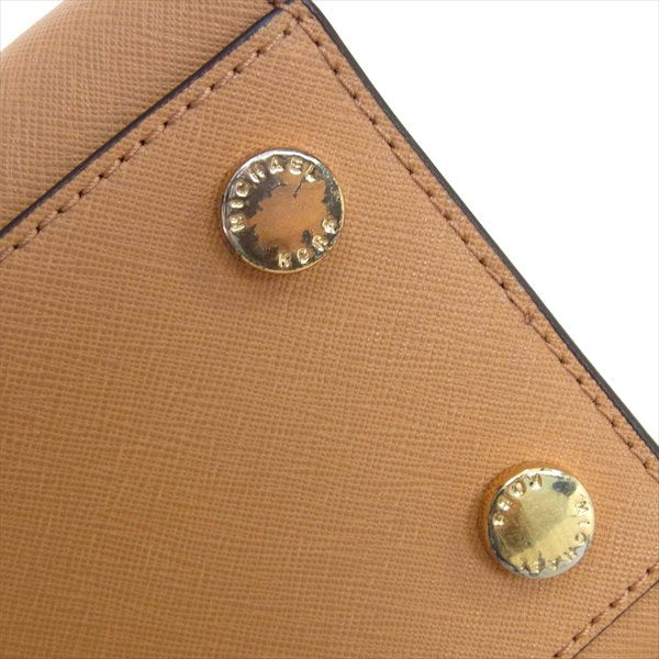 Michael Kors マイケルコース DILLON MD EW SATCHEL ディロン ミディアム サッチェル 2WAY レディース ハンドバッグ ライトブラウン系 -【中古】