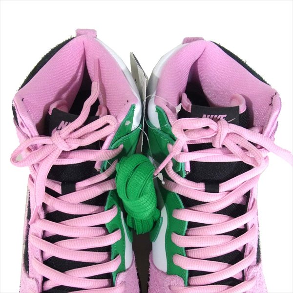 NIKE ナイキ CU7349-001 国内正規品 SB DUNK HIGH PRO PRM INVERT CELTICS スニーカー Black/PinkRise-LuckyGreen US10【新古品】【未使用】【中古】