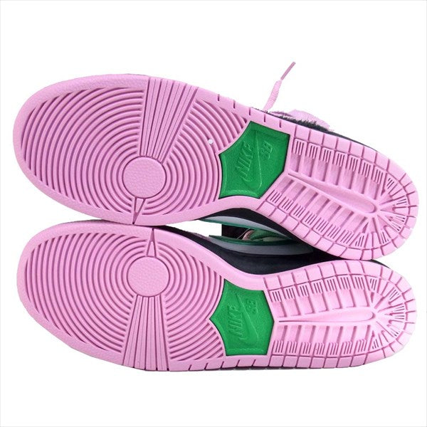 NIKE ナイキ CU7349-001 国内正規品 SB DUNK HIGH PRO PRM INVERT CELTICS スニーカー Black/PinkRise-LuckyGreen US10【新古品】【未使用】【中古】