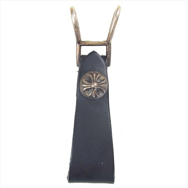 CHROME HEARTS クロムハーツ（原本無） クロスボール ベルトループ ブラック系 表記無し【中古】