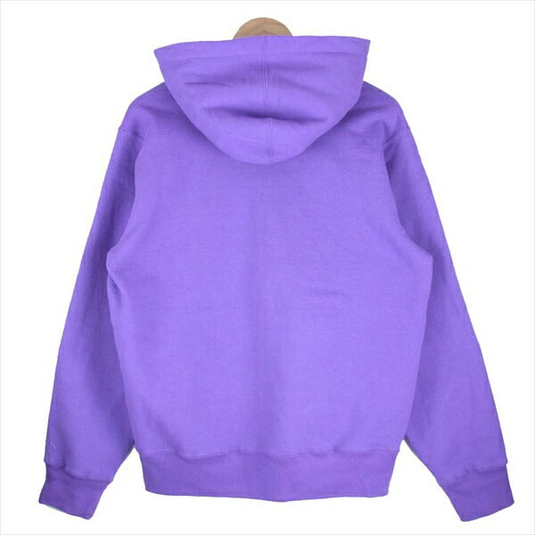 Supreme シュプリーム 18AW Reflective Small Box Zip Up Sweatshirt スモール ボックスロゴ プルオーバー パーカー ジップ パープル系【中古】