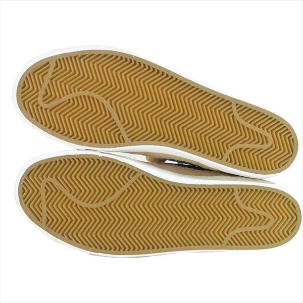 NIKE ナイキ CT0715-200 SB ZOOM BLAZER MID PRM 刺繍 スニーカー Sesame/MysticNavy-Sail US9.5【新古品】【未使用】【中古】