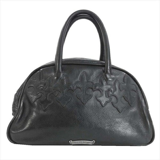 CHROME HEARTS クロムハーツ（原本有） 国内正規店原本付属 GYM ジムバッグ スモール レザー ハンド バッグ ブラック系【中古】
