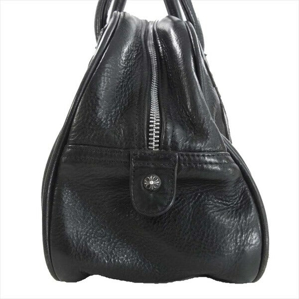 CHROME HEARTS クロムハーツ（原本有） 国内正規店原本付属 GYM ジムバッグ スモール レザー ハンド バッグ ブラック系【中古】