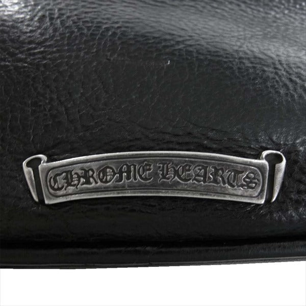 CHROME HEARTS クロムハーツ（原本有） 国内正規店原本付属 GYM ジムバッグ スモール レザー ハンド バッグ ブラック系【中古】