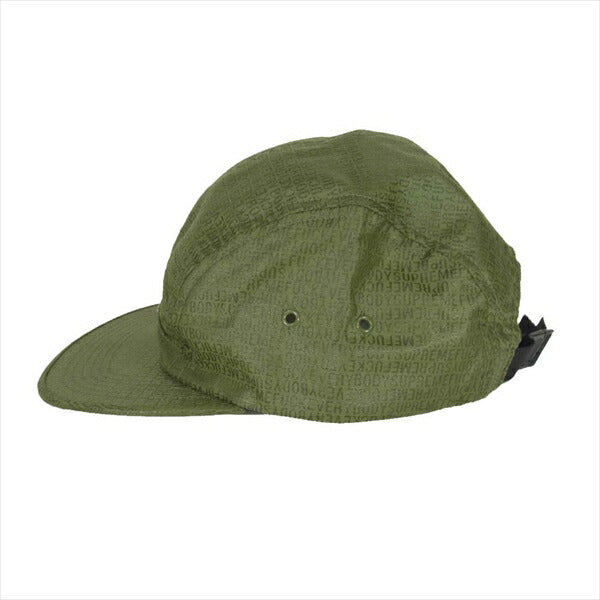 Supreme シュプリーム 19SS Fuck Everybody Jacquard Camp Cap ジャガード キャンプ カーキ(オリーブグリーン)系 F【新古品】【未使用】【中古】