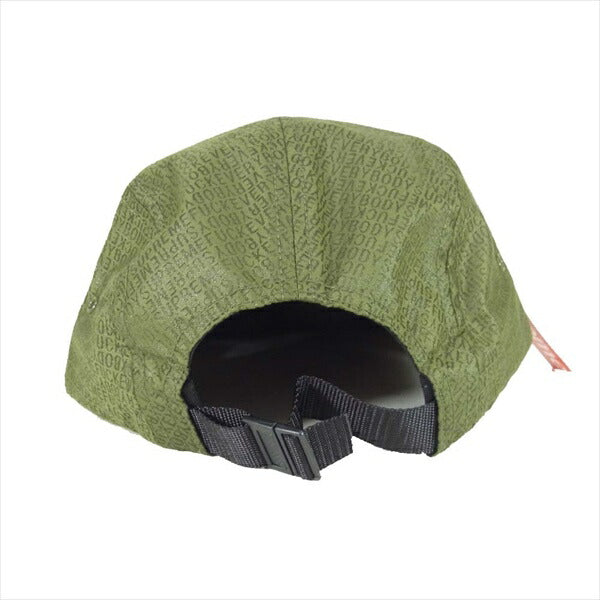 Supreme シュプリーム 19SS Fuck Everybody Jacquard Camp Cap ジャガード キャンプ カーキ(オリーブグリーン)系 F【新古品】【未使用】【中古】