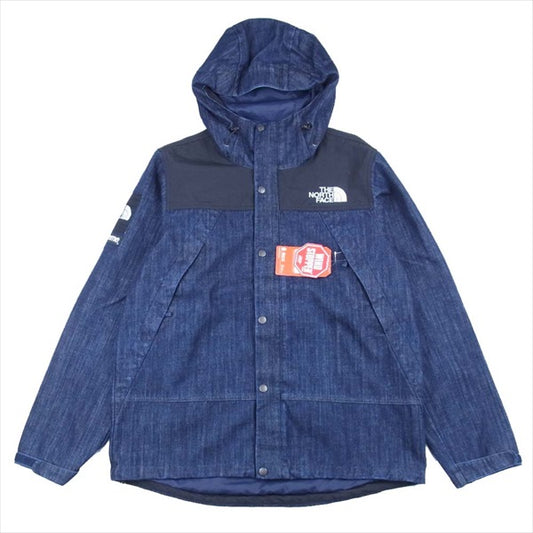 Supreme シュプリーム 15SS TNF Denim Dot Shot Jacket デニム ドット ショット ジャケット インディゴブルー系 L【新古品】【未使用】【中古】