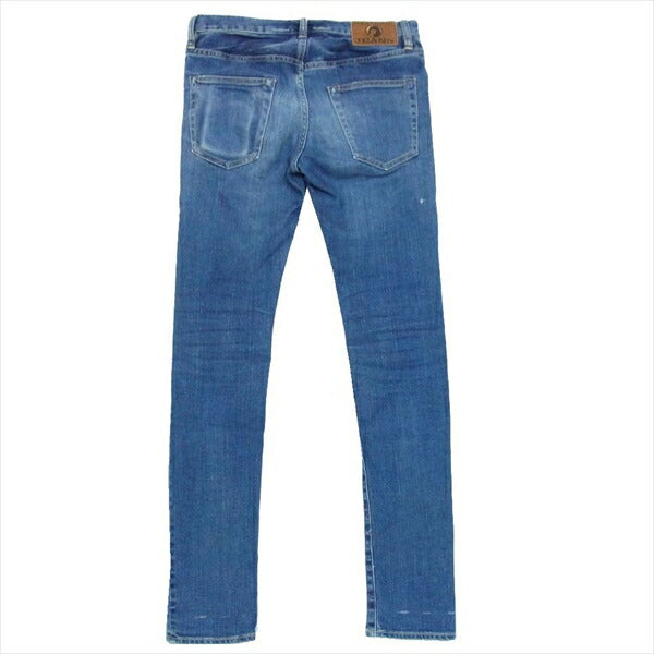 HYSTERIC GLAMOUR ヒステリックグラマー 0131AP05 SP加工 MC5 GUITAR ARMY デニム パンツ レディース インディゴブルー系 XS【中古】