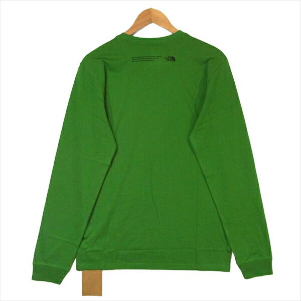THE NORTH FACE ノースフェイス NT02032R L/S HIMALAYAN SOURCE TEE Tシャツ グリーン系 USA S【新古品】【未使用】【中古】