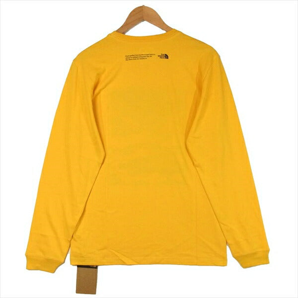 THE NORTH FACE ノースフェイス NT02032R L/S HIMALAYAN SOURCE TEE Tシャツ イエロー系 USA S【新古品】【未使用】【中古】