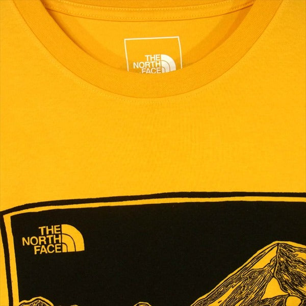THE NORTH FACE ノースフェイス NT02032R L/S HIMALAYAN SOURCE TEE Tシャツ イエロー系 USA S【新古品】【未使用】【中古】