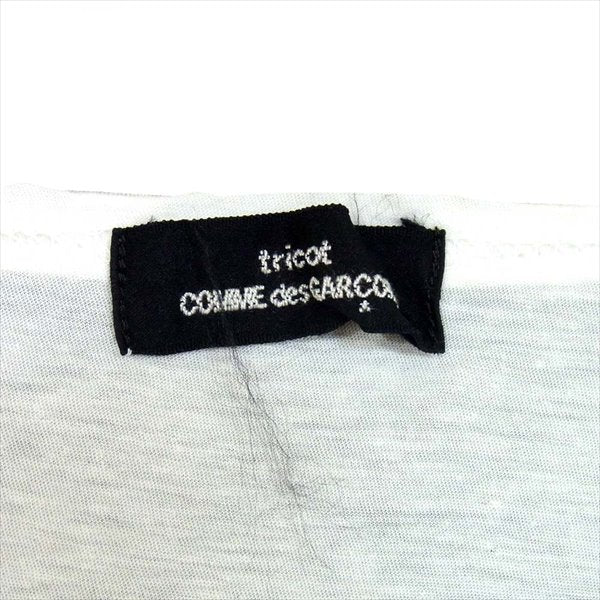 tricot COMME des GARCONS トリココムデギャルソン シフォン切替 ビスチェ レディース タンクトップ 白系 表記無【中古】