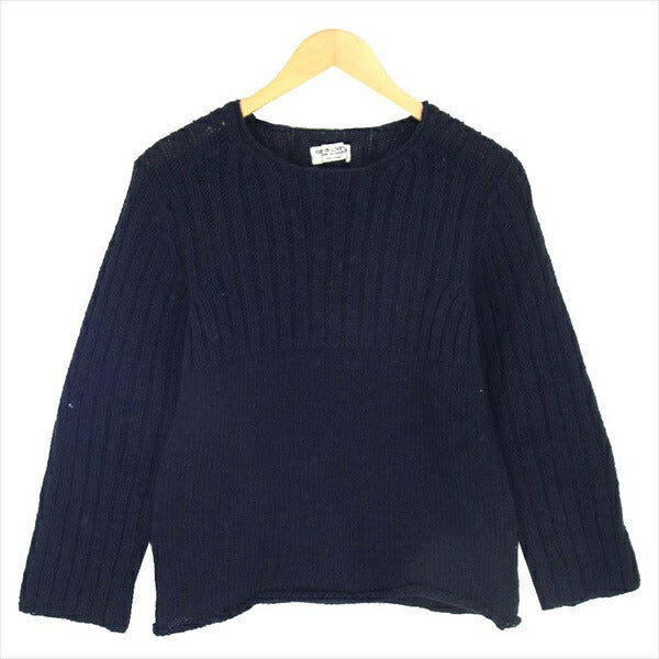 robe de chambre COMME des GARCONS ローブドシャンブルコムデギャルソン AD1997 ウール レディース ニット ネイビー系 サイズ表記無【中古】